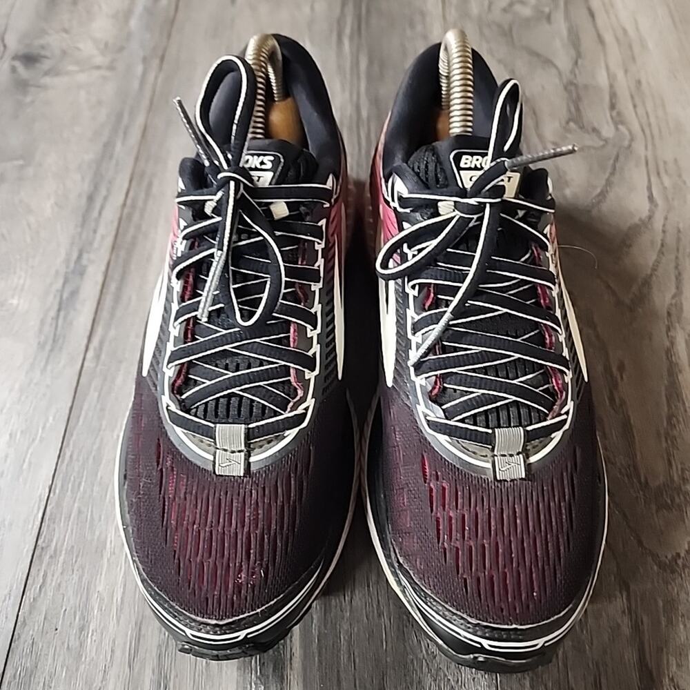 Brooks Womens Ghost 10 Black Pink Running Shoes Sneakers Size 7B - Picture 7 of 9